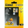 5 Bogen DeWalt DELTA Schleifblätter 93x93mm 240G Schleifgitter/ Klettfix DTM3095 5